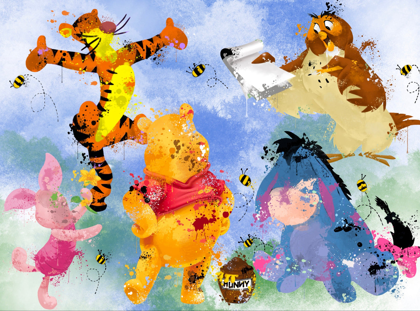 Pooh and friends