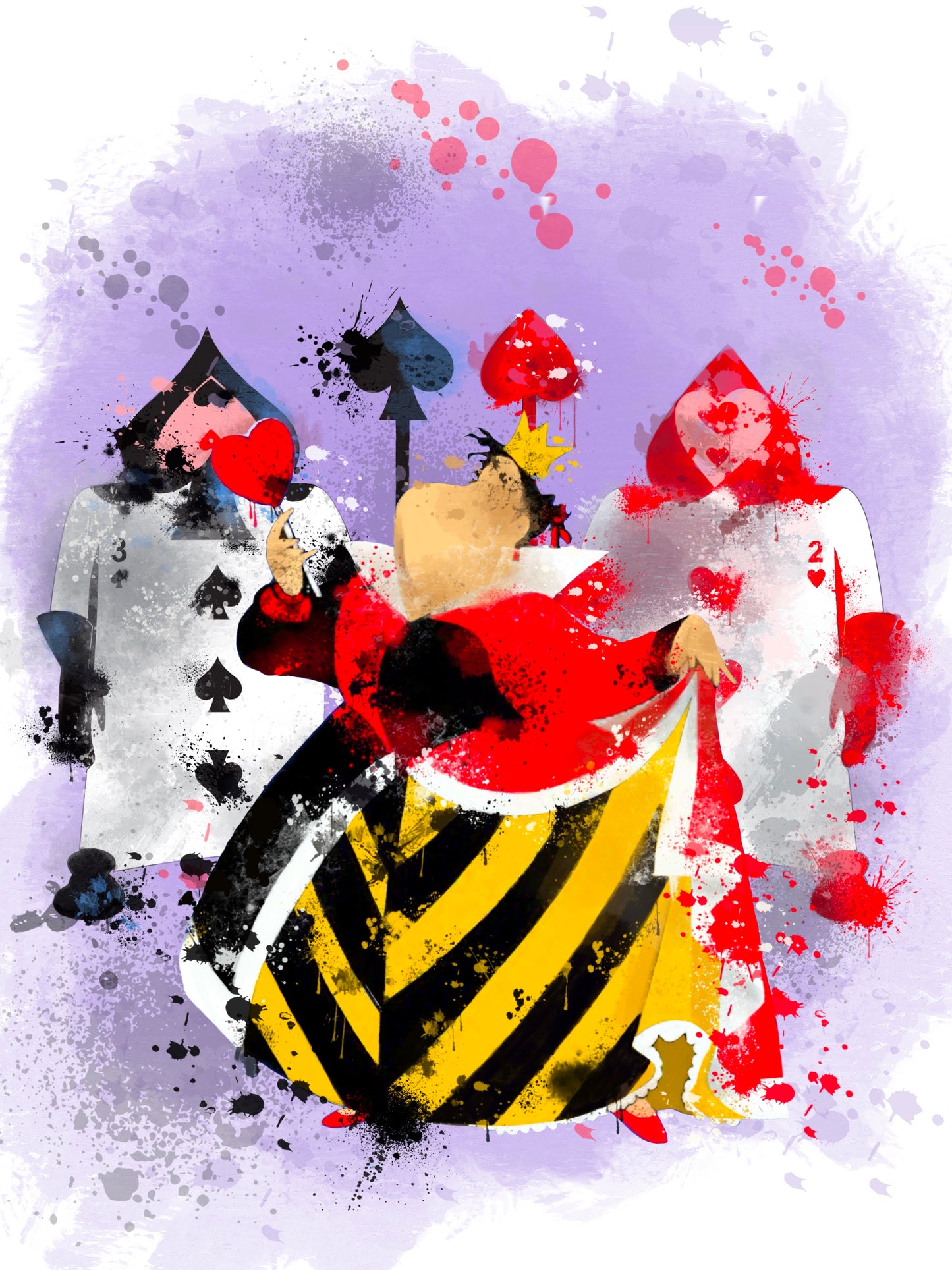 Queen and cards